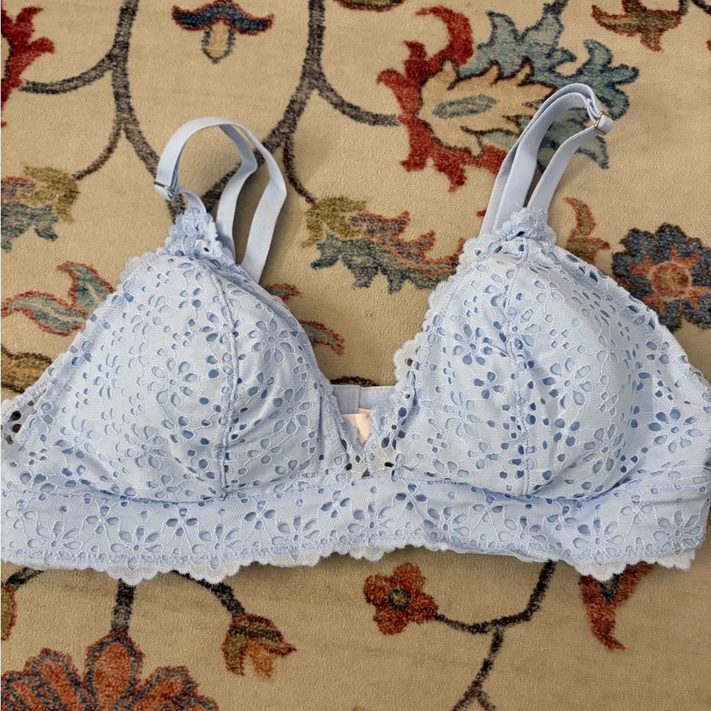 Auden Light Blue Lace Bralette